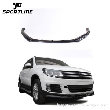 Carbon Fiber Front Bumper Diffuser Lip for Volkswagen VW Tiguan R